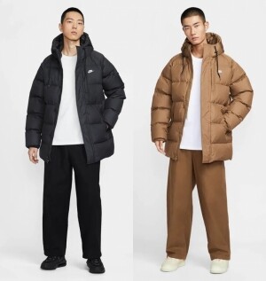 나이키 맨즈 써마핏 클럽 후드 다운 패딩 IB2974-010 IB2974-235