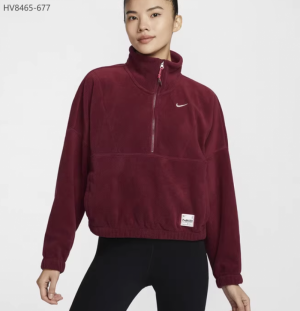 나이키 원 써마핏 하프집 트레이닝 우먼스 기모 티셔츠 HV8465-677