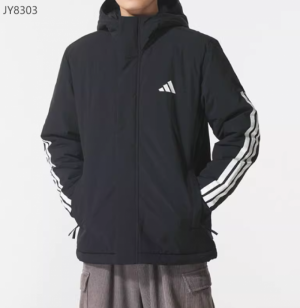 아디다스 에센셜 클라이마웜 3 스트라이프 런닝화 맨즈 점퍼 다운 재켓 JY8303