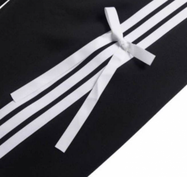 오픈마켓 우리들쇼핑,아디다스 삼선 스트라이프 리본 와이드 우먼스 츄리닝 KG3855