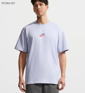 나이키 그래픽 프린팅 캐주얼 스우시 커플화 반팔 티셔츠 IR7584-057