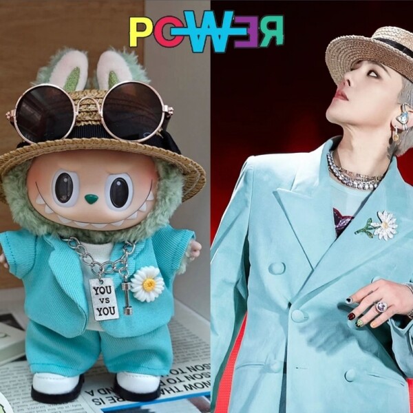 오픈마켓 우리들쇼핑,팝마트 labubu 라부부 피규어 지드래곤 GD 커스텀 꾸미기 의상 Ubermensch 6종 GG-110