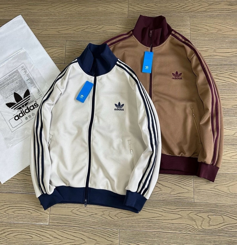 아디다스 ADIDAS 오리지널 삼선 트랙 자켓 남녀공용 화이트 상세 이미지 1