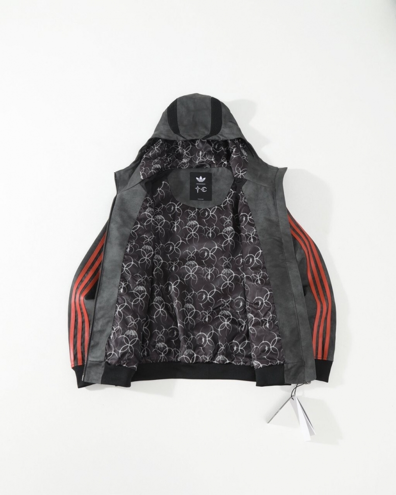 아디다스 ADIDAS 오리지널 후드 트랙탑 자켓 그레이 상세 이미지 3