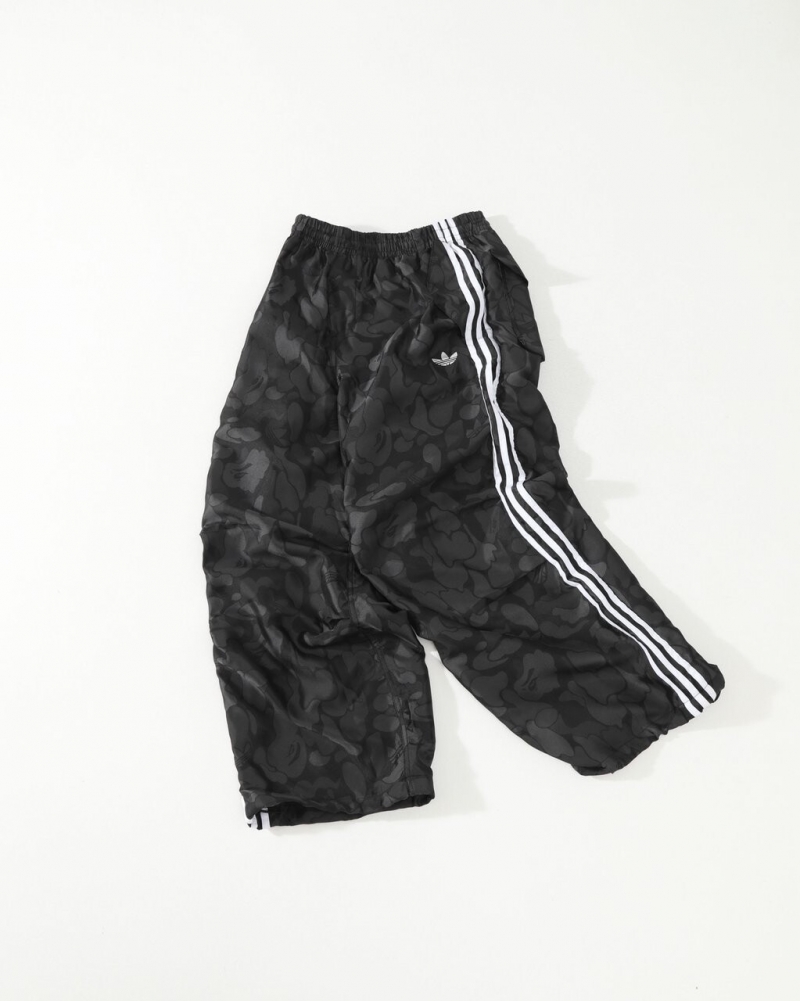아디다스 ADIDAS 베이프 콜라보 카모 트랙 팬츠 블랙 상세 이미지 1