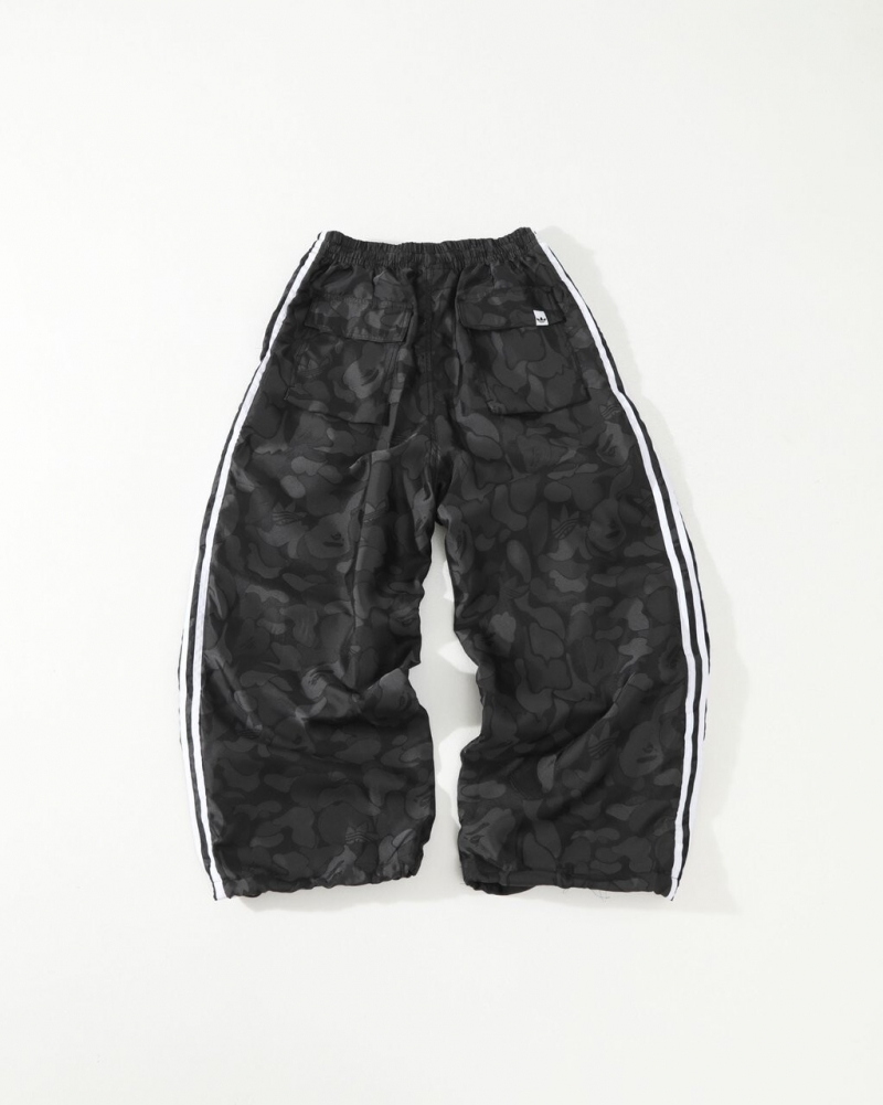 아디다스 ADIDAS 베이프 콜라보 카모 트랙 팬츠 블랙 상세 이미지 2