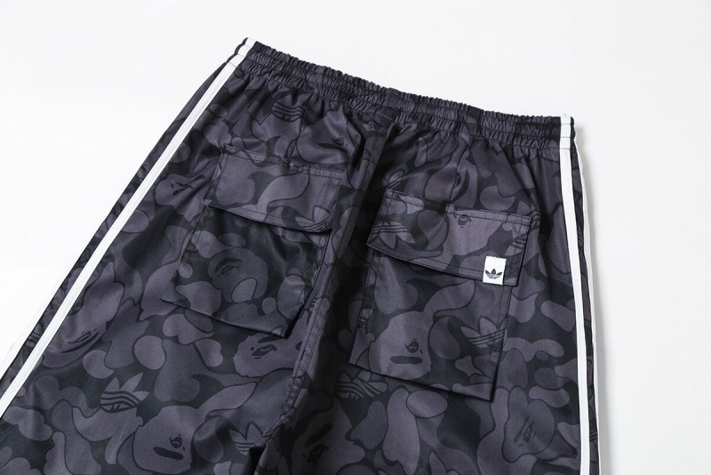 아디다스 ADIDAS 오리지널 카모 스트라이프 조거 팬츠 블랙 상세 이미지 3