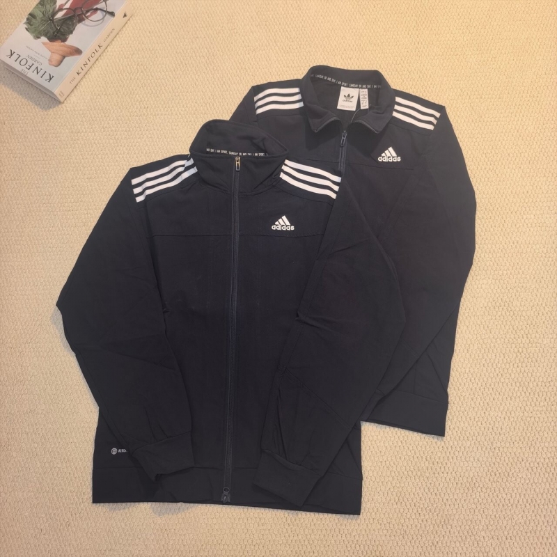 아디다스 ADIDAS 쓰리 스트라이프 트랙 자켓 블랙 상세 이미지 2