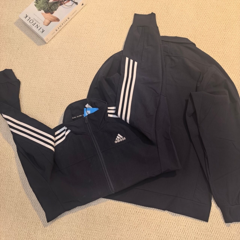 아디다스 ADIDAS 쓰리 스트라이프 트랙 자켓 블랙 상세 이미지 3