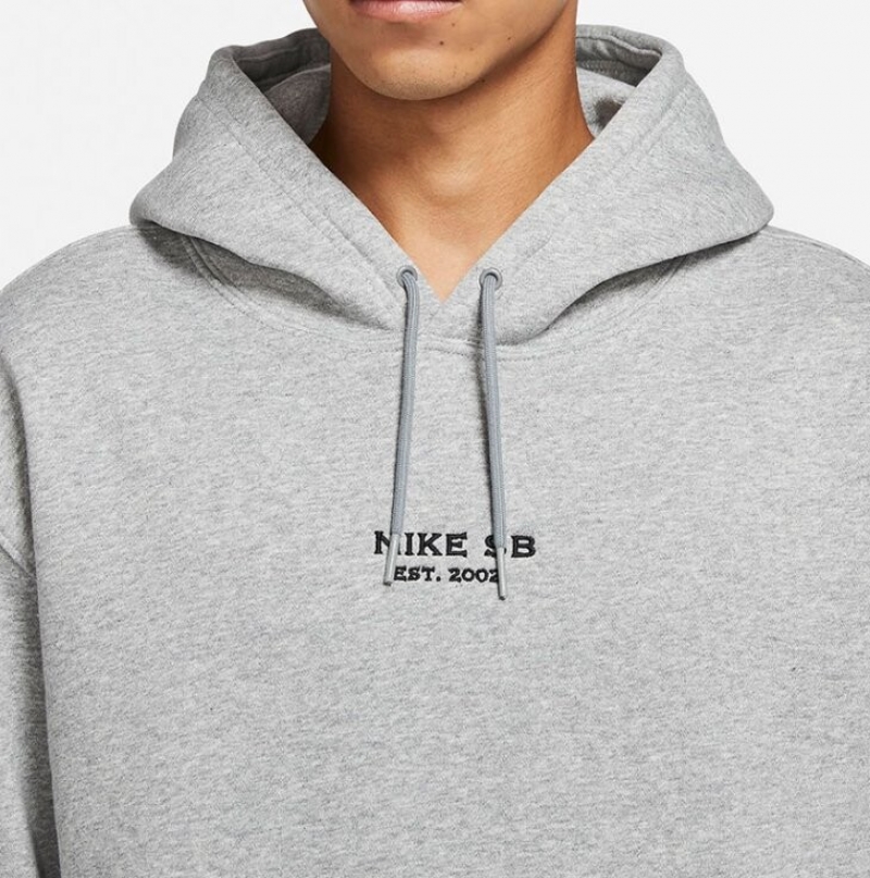 나이키 NIKE SB 에센셜 후드티 그레이 DA4265-063 상세 이미지 2