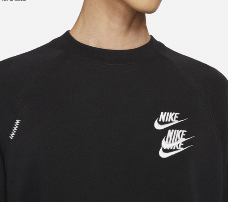 나이키 NIKE 스포츠웨어 크루넥 맨투맨 블랙 DV7381-010 상세 이미지 2