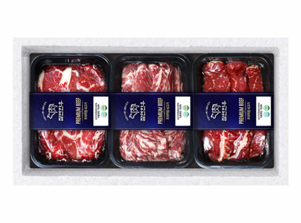 오픈마켓 우리들쇼핑,추석선물세트 참연한우 3호 1.2kg (등심400g,채끝400g,안심400g)