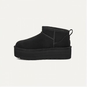 어그 UGG 클래식 울트라 미니 플랫폼 스웨이드 부츠 1135092-BLK
