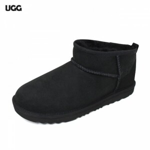 어그 UGG 여성 클래식 울트라 미니 부츠 양털 스웨이드 방한 털신 1130750K-BLK