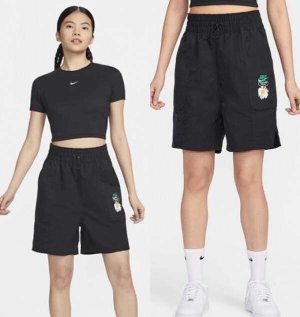 오픈마켓 우리들쇼핑,나이키 여성 플라워 자수 쇼츠 HJ9424-010