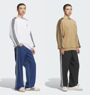 아디다스 남여공용 크루 맨투맨 티셔츠 KD1833 KD1834