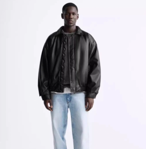 자라 맨즈 빈티지 라이크 레더 자켓 3833302