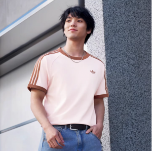 아디다스 클로버 핑크 반팔 티셔츠 KG6321