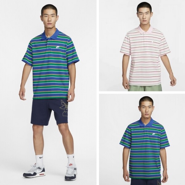 오픈마켓 우리들쇼핑,나이키 클럽 스트라이프 폴로 반팔 티셔츠 FN3897-480 FN3897-663