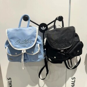 아디다스 클로버 스트링 백팩 블랙 JL7653 블루 JL7654