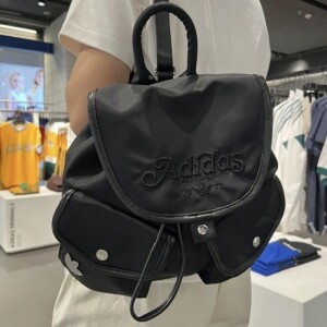 아디다스 클로버 스트링 포켓 백팩 블랙 JL7653