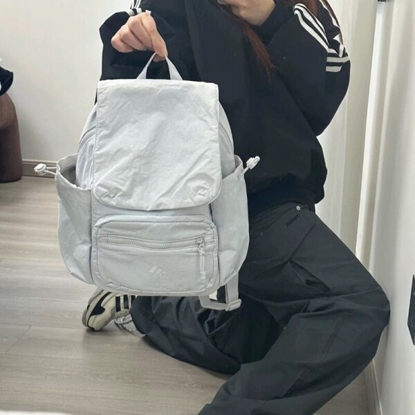 오픈마켓 우리들쇼핑,아디다스 플랩 캐주얼 스포츠 여성 백팩 가방 라이트 그레이 JJ2090