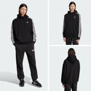 adidas 아디컬러 배기핏 후드티 JC6251 Black