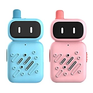KOOOL 로봇 캐릭터 어린이 무전기 블루+핑크 세트