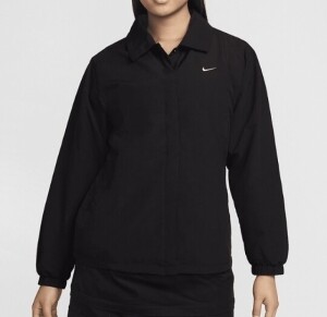 나이키 오버사이즈 스우시 UV 우븐 코치 우먼스 자켓 블랙 FV7561-010
