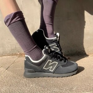 뉴발란스 x 니코앤드 574 스포츠화 커플화 운동화 신발 블랙 탄 U574NAB