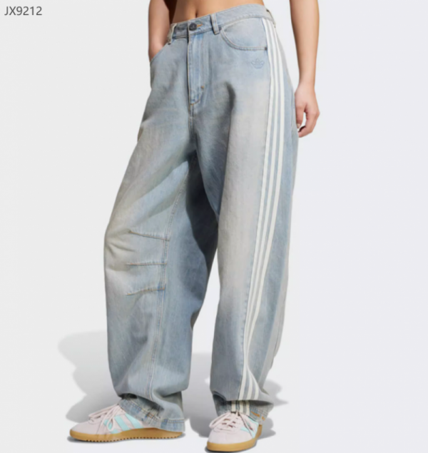 오픈마켓 우리들쇼핑,아디다스 아딜레늄 시즌 3 바나나 피티드 워시드 데님 우먼스 팬츠 블루 JX9212