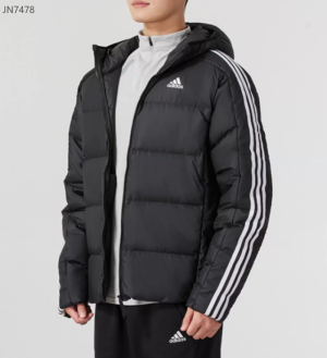아디다스 삼선 스포츠화 런닝화 커플화 다운 패딩 점퍼 블랙 JN7478