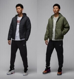 나이키 에어조던 스포츠웨어 써마핏 퀼팅 런닝화 맨즈 자켓 FZ3163-010