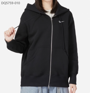 나이키 피닉스 플리스 트레이닝 우먼스 오버사이즈 기모 후드 집업 블랙 DQ5759-010