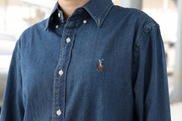 오픈마켓 우리들쇼핑,폴로 랄프로렌 청남방 여성 남성 커플용 샴브레이 데님 셔츠 블루 청셔츠