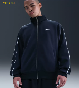 나이키 스포츠웨어 클럽 오버사이즈 니트 트랙 런닝화 맨즈 재킷 HV1418-451
