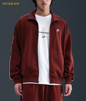 나이키 스포츠웨어 클럽 오버사이즈 니트 트랙 런닝화 맨즈 재킷 HV1418-619