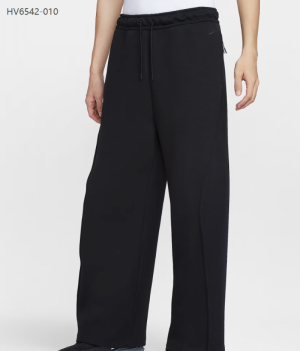 나이키 테크 플리스 루즈핏 오픈헴 런닝화 맨즈 팬츠 블랙 HV6542-010