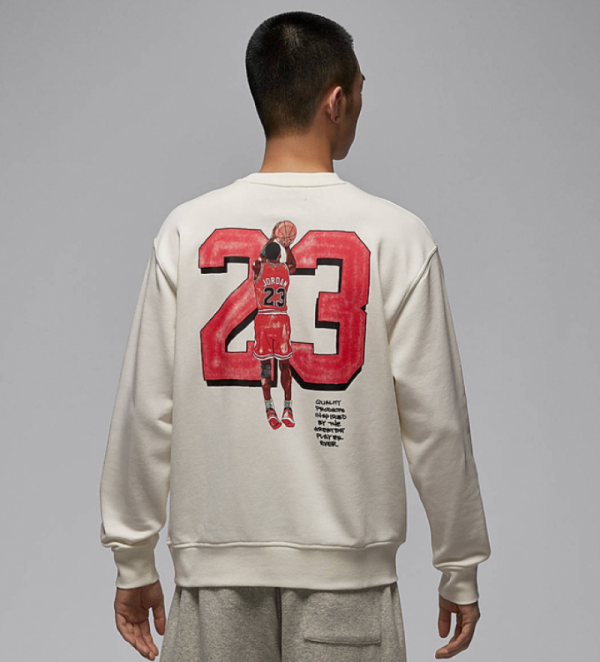 오픈마켓 우리들쇼핑,나이키 에어조던 플리스 프린트 캐주얼화 맨투맨 티셔츠 화이트 IR0111-133