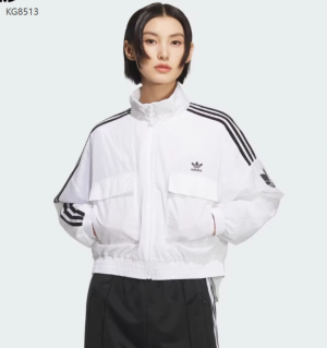 아디다스 오리지널 디스럽티드 아이콘 트랙탑 우먼스 바람막이 화이트 KG8513