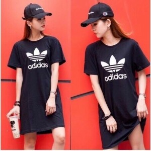 아디다스 트레포일 캐주얼화 우먼스 티 드레스  AY8123