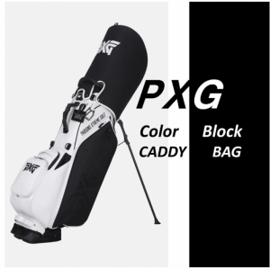 PXG COLOR BLOCK 캐디백 8.5인치 스탠드형 캐디백 (화이트블랙)