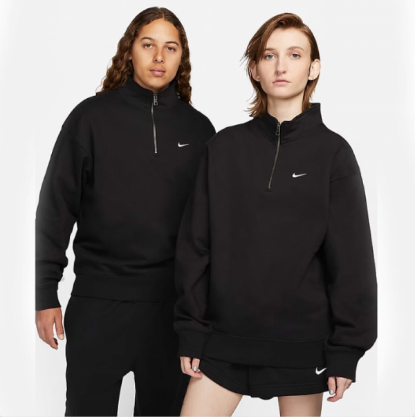 오픈마켓 우리들쇼핑,나이키 NIKE 솔로 스우시 쿼터 집 풀오버 기모 맨투맨 DQ5209-010-063