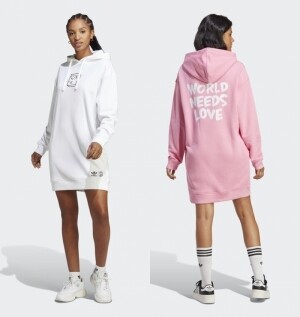 아디다스 ADIDAS 우먼스 클로버 후드 원피스 HY4269 HY4270