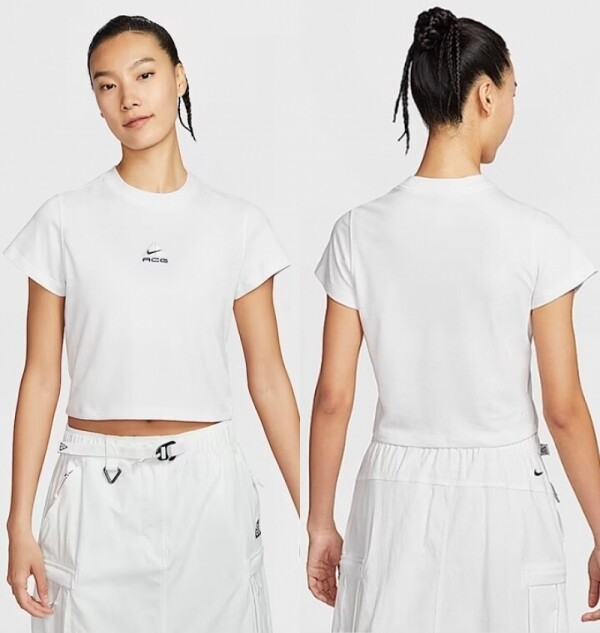 오픈마켓 우리들쇼핑,나이키 NIKE 우먼스 드라이핏 반팔 크롭 티셔츠 HM6085-121 245