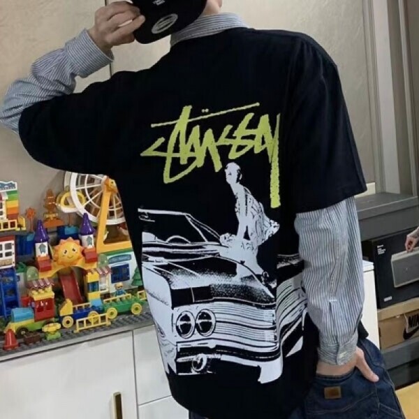 오픈마켓 우리들쇼핑,스투시 비트 크레이지 반팔 티셔츠 1905006 블랙