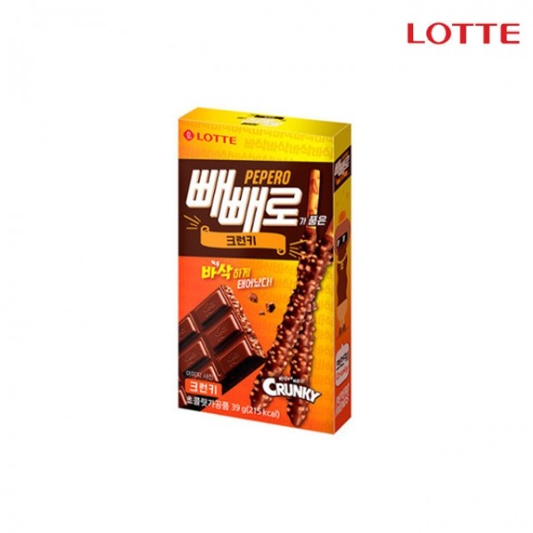 오픈마켓 우리들쇼핑,롯데제과 빼빼로 크런키 39g