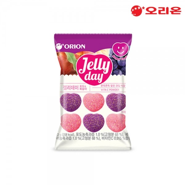 오픈마켓 우리들쇼핑,오리온 젤리데이 포도복숭아 63g