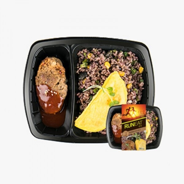 오픈마켓 우리들쇼핑,런잇 현미영양밥&비프스테이크 230g 1팩 간편 냉동도시락