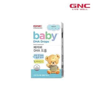 [1+1] GNC 베이비 DHA 드롭 영유아 액상형 DHA 오메가3영양제